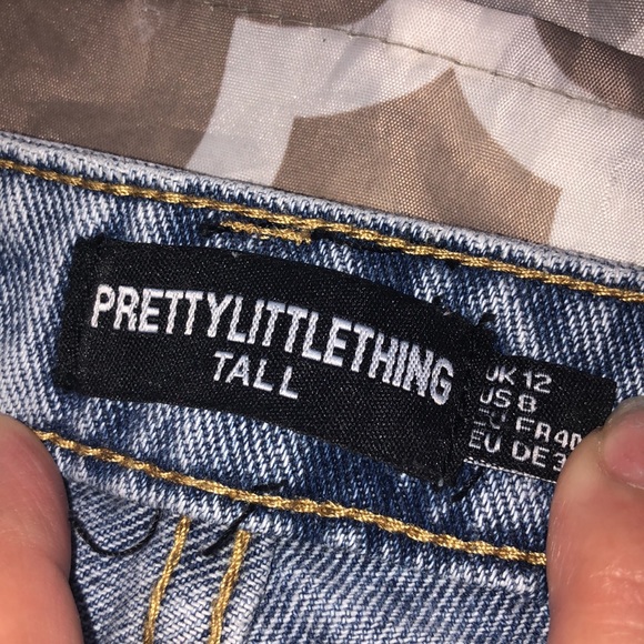 Light Blue Wash Asymmetric Waistband Jeans - Picture 7 of 10